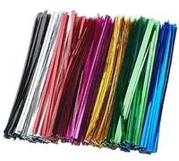 CCINEE Lot de 1100 attaches torsadées métalliques réutilisables de 12,7 cm de couleurs assorties pour sacs d'emballage cadeaux de fête, sacs à friandises, pain, sacs à bonbons