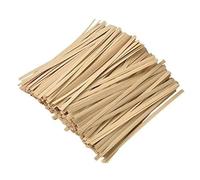 CCINEE Lot de 500 attaches torsadées réutilisables en papier kraft pour fête, cellophane, bonbons, pain, sachets de café, gâteaux pops