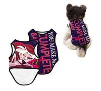 Ccipotatoo Anime Hazbin Costume d'hôtel pour chien et chat de petite et grande taille (poussière d'ange, taille XXL)