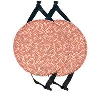 Ccipotatoo Lot de 2/4 coussins de chaise ronds en mousse à mémoire de forme, antidérapants avec attaches, pour tabouret haut, bistrot, bar, salle à manger, cuisine (#12, 30 cm)