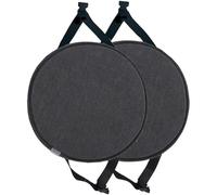 Ccipotatoo Lot de 2/4 coussins de chaise ronds en mousse à mémoire de forme, antidérapants avec attaches, pour tabouret haut, bistrot, bar, salle à manger, cuisine (#3, 30 cm)