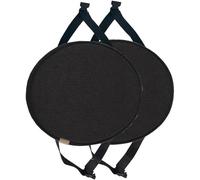 Ccipotatoo Lot de 2/4 coussins de chaise ronds en mousse à mémoire de forme, antidérapants avec attaches, pour tabouret haut, bistrot, bar, salle à manger, cuisine (#1, 30 cm)