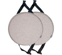 Ccipotatoo Lot de 2/4 coussins de chaise ronds en mousse à mémoire de forme, antidérapants avec attaches, pour tabouret haut, bistrot, bar, salle à manger, cuisine (#4, 45 cm)