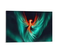 CCIZFMQ Phoenix coloré Murale Aurora Ailes Decoration Murale Peintures Sur Toile Impression Sur Toile Pour La Décoration De La Maison 12x18inch(30x45cm)