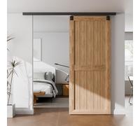 CCJH 152CM/5FT Rail Porte Coulissante Systeme Kit de montage au plafond pour porte de grange coulissante