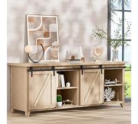 CCJH 200CM/6.6FT Mini Rail Porte Coulissante kit de Quincaillerie Suspendue Interieur pour Meuble TV à Porte Double Petite Armoire (Pas de Porte D'armoire)