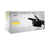 CCK Germany Lot de 100 gants jetables, en vinyle et nitrile, dans une boîte distributrice, noirs, taille L