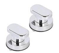 CCKHDD Lot de 2 poignées de porte en verre à ventouse puissante, ventouse sous vide, poignée de porte coulissante de salle de bain, tiroir pour porte, fenêtre, armoire, toilettes, bouton de contrôle