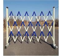 CCKUYT Barrière de sécurité mobile Concertina Barricades de sécurité pliables contrôlant le flux des personnes, blocage rapide gain de place