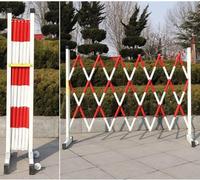 CCKUYT Barrière de sécurité mobile Concertina Barricades de sécurité pliables contrôlant le flux des personnes, blocage rapide gain de place