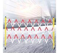 CCKUYT Barrière de sécurité mobile Concertina - Barricades de sécurité routière portables - Verrouillage rapide de la zone - Protège la sécurité et économiser de l'espace