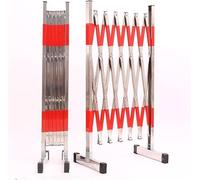 CCKUYT Barrière de sécurité mobile Concertina en acier inoxydable Rétractable Barricade Portes de sécurité Contrôle et interdiction de toute situation de sécurité et de circulation