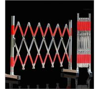 CCKUYT Barrière de sécurité mobile Concertina pliable Barrière de sécurité, barrière de sécurité rétractable, robuste et durable, avec poulie pour économiser de l'espace