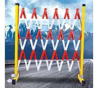 CCKUYT Barrière de sécurité mobile Concertina pliable facile à assembler Zone restreinte pour vous garder et les autres en sécurité et économiser de l'espace