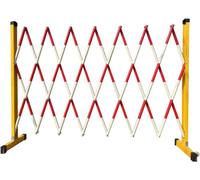 CCKUYT Barrière de sécurité mobile Concertina rétractable pour chantiers, ascenseurs et routes extérieures