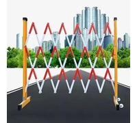 CCKUYT Barrière de sécurité mobile Concertina rétractable pour contrôler et interdire toute sécurité et conditions de circulation. Gain de place