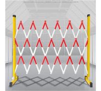 CCKUYT Barrière de sécurité mobile Concertina rétractable - Robuste et durable - Peut être déplacée librement - Gain de place