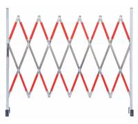 CCKUYT Barrière extensible rétractable en acier inoxydable pour allées, écoles et centres commerciaux, 2,5 m de long, économie d'espace et solution de sécurité mobile