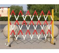 CCKUYT Barrière rétractable, facile à assembler, barrière mobile flexible avec roulettes, barrière de sécurité réglable facilement assemblée