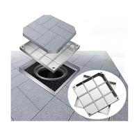 CCKUYT Couvercle décoratif invisible pour fosse septique en acier inoxydable 304, couvercle de vidange et couvercle d'égout de base