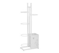 CCKUYT Étagère de rangement pour raquette de tennis, noir/doré/blanc, pour raquette de badminton, équipement de sport, pour salle de sport, école, gymnase