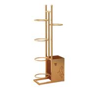 CCKUYT Étagère de rangement pour raquette de tennis, noir/doré/blanc, pour raquette de badminton, équipement de sport, pour salle de sport, école, gymnase