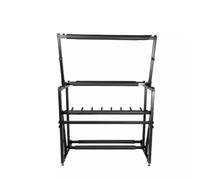 CCKUYT Étagère de rangement pour raquette de tennis, support de raquette de tennis au sol, peut contenir jusqu'à 7/14 raquettes adultes cm, noir, 90,5 x 43,5 cm