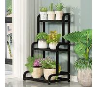 CCKUYT Étagères de rangement pour plantes d'intérieur - 3 niveaux - Support pour pot de fleurs - Plusieurs échelles