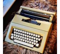 CCKUYT Machine à écrire manuelle traditionnelle, utilisation normale, vintage, portable, cadeau, objets de collection, machine à écrire pour prendre des notes, lettres, mémoires