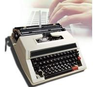 CCKUYT Machine à écrire vintage - Machine à écrire manuelle traditionnelle traditionnelle pour un flux nostalgique - Expérimentez le charme de l'ancien temps