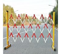 CCKUYT Mobile Concertina Barrière de sécurité extensible pliable avec étiquette pour économiser de l'espace