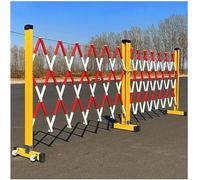 CCKUYT Mobile Concertina Barrière de sécurité portable pour piétons - Barrière de sécurité rétractable - Pour garages, écoles, centres commerciaux, gain de place