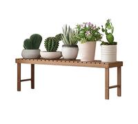 CCKUYT Petit support de fleurs en bois pour intérieur et extérieur, étagère basse pour plantes, rebord de fenêtre, étagère pour plantes, terrasse, balcon, couloir, jardin