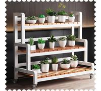 CCKUYT Présentoir à 3 étages pour plantes d'intérieur - Pour terrasse/balcon/jardin