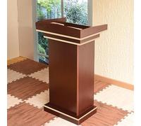 CCKUYT Pupitre de conférence en Bois, pupitres pour églises, pupitres sur Pied, Bureau d'accueil avec Surface de Lecture et étagère de Rangement, idéal pour