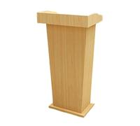 CCKUYT Pupitres légers Podiums en Bois Table de conférence avec 2 rangements Ouverts Bureau de réception d'accueil d'hôtel Pupitre Debout