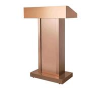 CCKUYT Pupitres Podium en Acier Inoxydable Pupitre Portable avec Large Surface de Lecture Idéal pour Les Mariages, Les conférences et Les Discours à l'église sur Pied