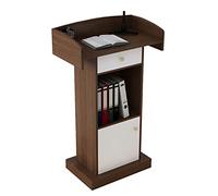 CCKUYT Pupitres Podium Pupitre de Sol Pupitre Pupitre de pupitre Support de Podium Support en Bois Podiums sur Pied Bureau d'accueil pour orateurs avec Rangement