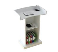 CCKUYT Pupitres Podium Pupitre de Sol Pupitre Pupitre de pupitre Support de Podium Support en Bois Podiums sur Pied Bureau d'accueil pour orateurs avec Rangement