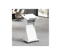 CCKUYT Pupitres pour églises multifonction - Pupitre mobile à roulettes avec étagère de rangement - Pupitre moderne pour salle de classe