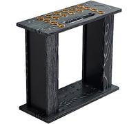 CCKUYT Support de plancher pour queues de billard en bois noir pouvant contenir 16 queues de billard