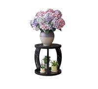 CCKUYT Support de plantes à 2 niveaux pour intérieur et extérieur - En bois - Grande étagère pour pots de fleurs - Pour plusieurs plantes - À plusieurs niveaux