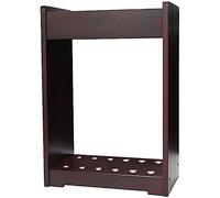 CCKUYT Support de queue de billard en bois pour queues de billard, support de canne à pêche, peut contenir 6/12 queues et ensemble de balles