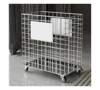 CCKUYT Support de rangement pour raquette de tennis avec roulettes. Support pour raquette de tennis noir/argenté. Présentoir pour raquette de badminton en polypropylène. Pour l'entraînement, la gym