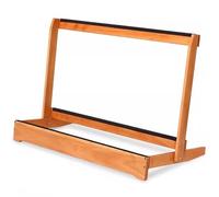 CCKUYT Support de rangement sur pied pour guitare avec coussinet de protection en mousse, support amovible pour raquettes de badminton, de tennis, pour gymnase/école/club, cadre en bois massif