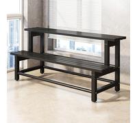 CCKUYT Support en métal pour pots de fleurs, étagère de rangement pour la maison, le jardin, la terrasse, le balcon à 3 niveaux