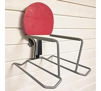 CCKUYT Support mural en métal pour raquette de tennis, peut contenir six balles et quatre raquettes, présentoir parfait