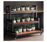 CCKUYT Support pour plantes d'intérieur - Hauteur réglable - Organisateur de rempotage avec poulie - Étagère échelle pour plantes de jardin - Pour intérieur et extérieur