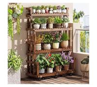 CCKUYT Support pour plantes d'intérieur, présentoir à fleurs, étagère à 4 étages