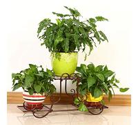 CCKUYT Supports à plantes, support à fleurs I, balcon intérieur, étagères multiples, étagères pour pots de fleurs, étagères de salon/bronze